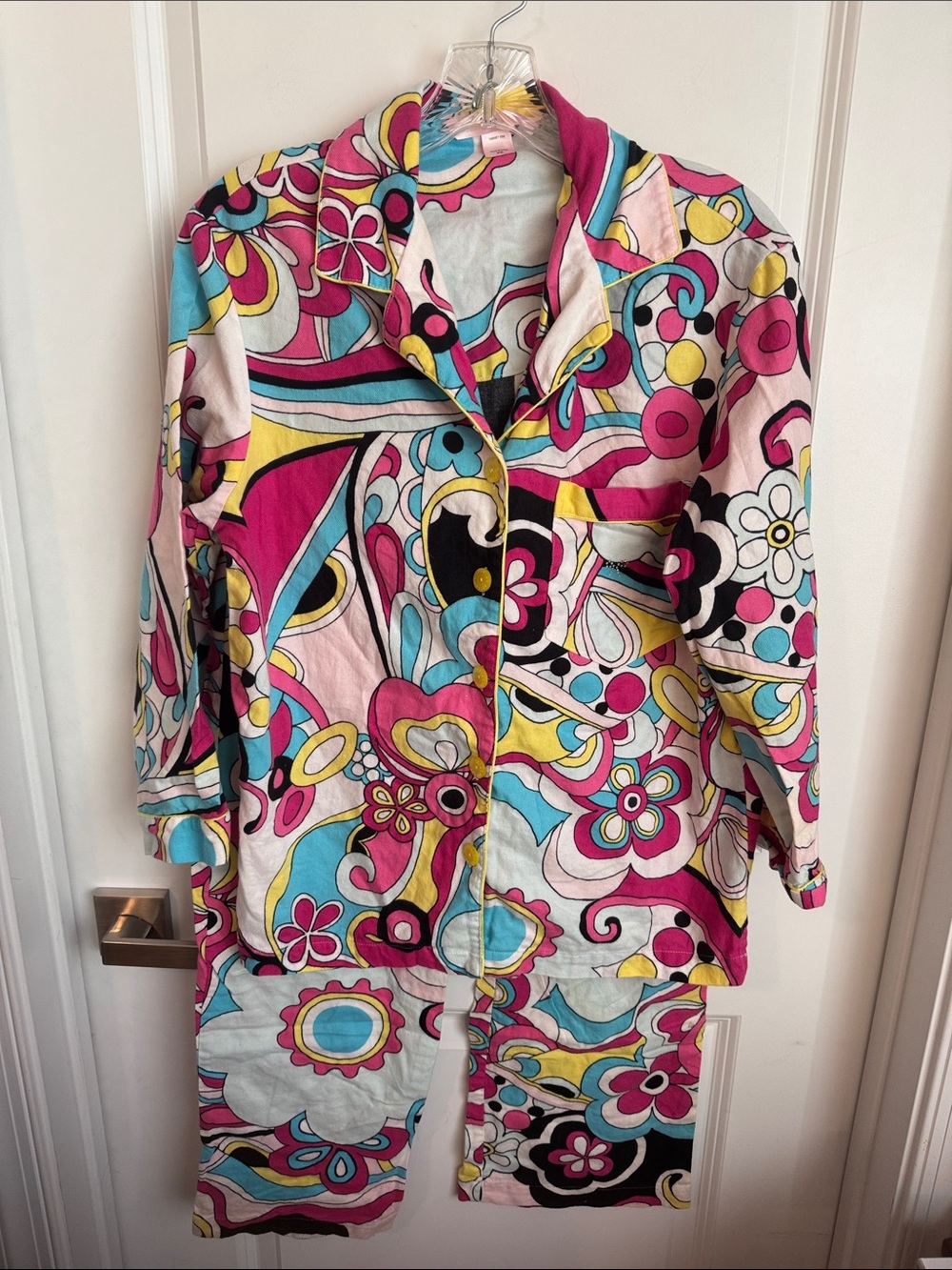 Victoria's Secret 3 piece multicolor Floral Retro Pajama Set